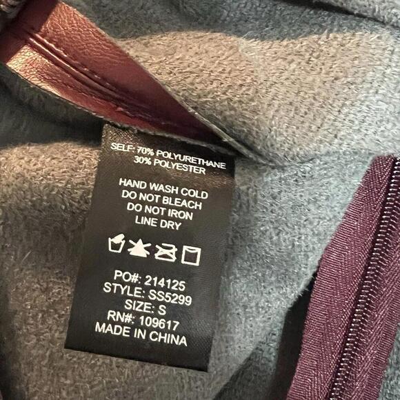 Altar d State | Dark Cherry‎ | Cognac Faux Leather A-Line Skirt | Size Small NWT - Picture 5 of 5